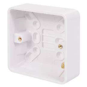 electrical back box types|screwfix 25mm back box.